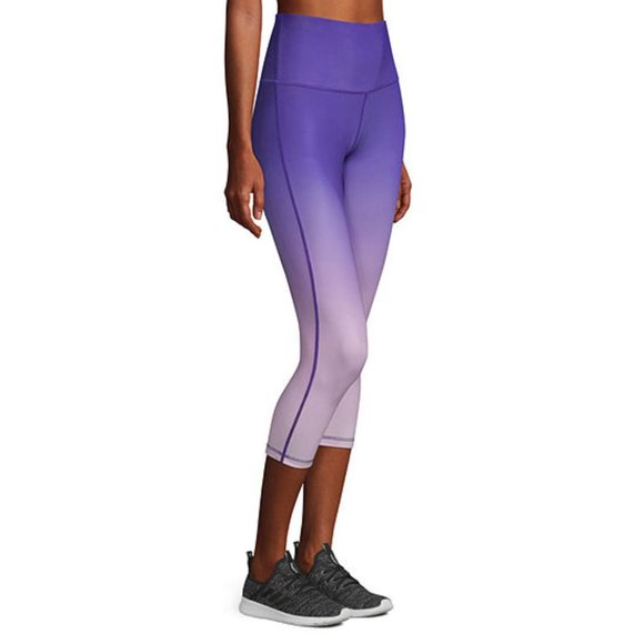 Purple Ombre Capri Leggings 